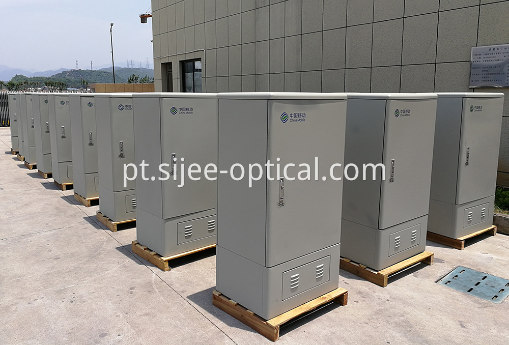 Fiber Optical Cross Connect Cabinets in workshop